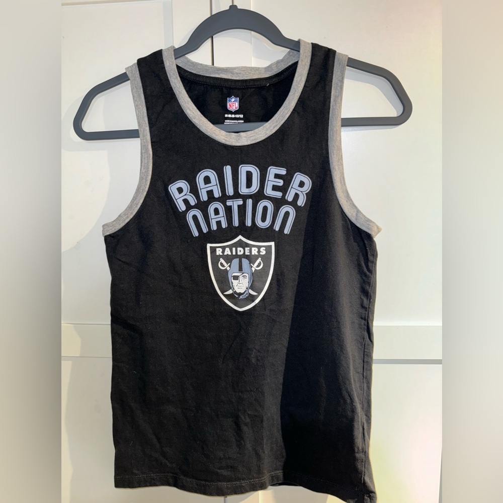 NEW NFL RAIDER’S BOYS 10/12 Tank Top Shirt Fernando Mendoza Football Nation
